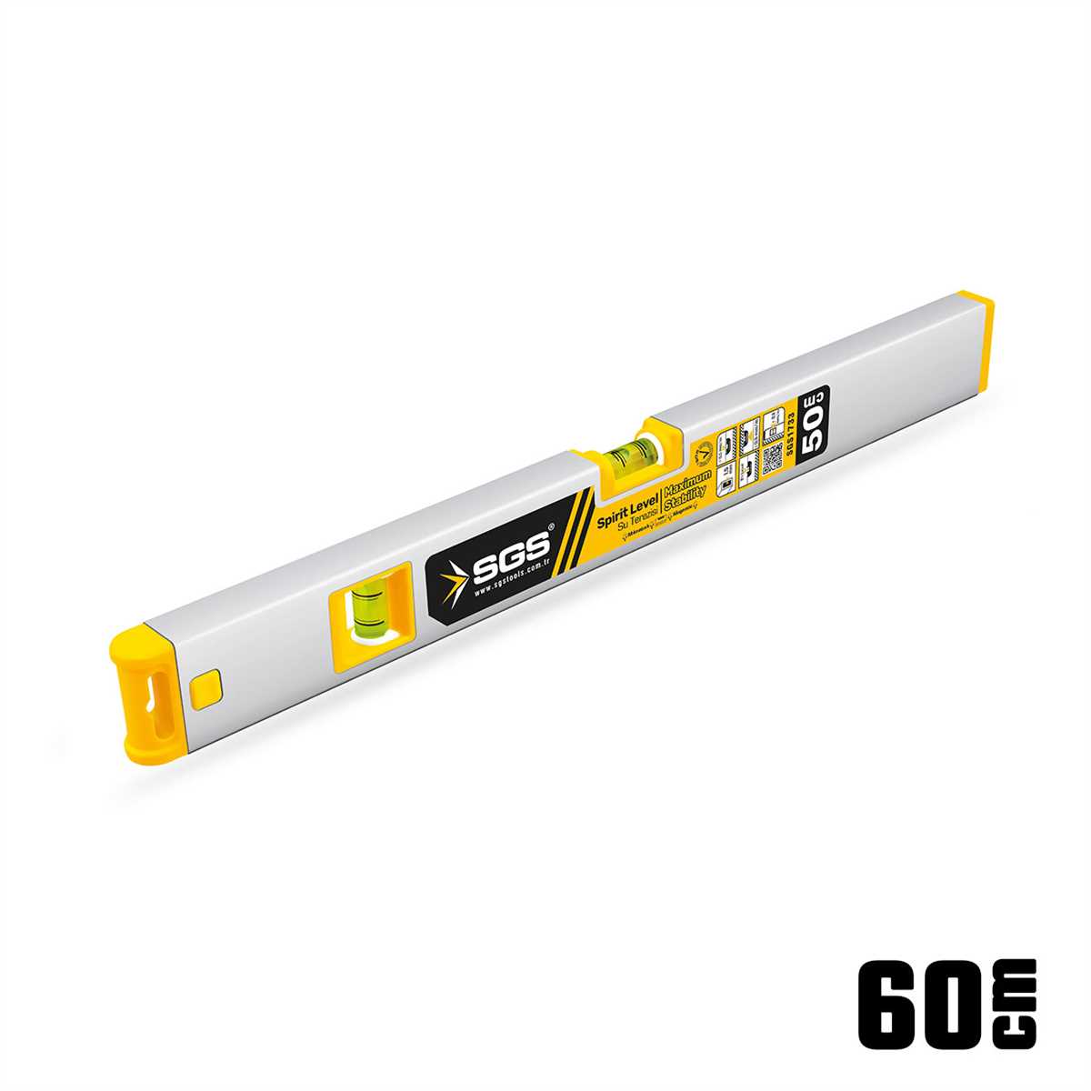 SGS Mıknatıslı Su Terazisi 60 cm (10/Paket)✓